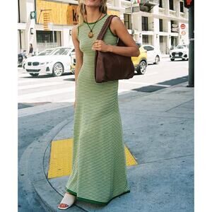 homecoming dress green Kinsley Embellished Cut-Out Bandeau Maxi Dress in Pear Green main image 0